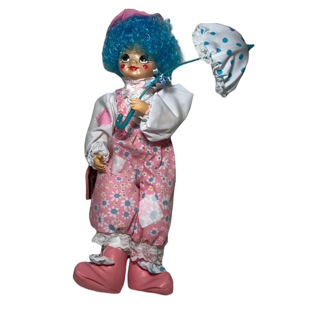 Vintage Brinn’s Calendar Clown Doll April